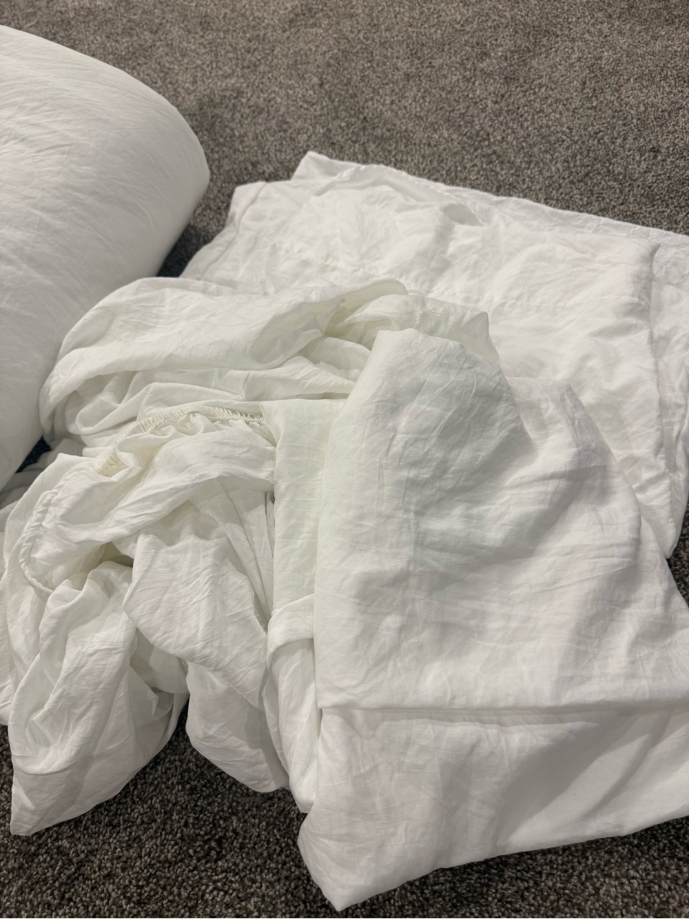 Classic White Linen Sheet Set - Soft Breathable Bedding